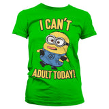 Billede af Minions, Minions: I Can't Adult Today T-Shirt (Kvinder)