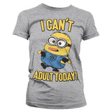 Billede af Minions, Minions: I Can't Adult Today T-Shirt (Kvinder)