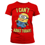 Billede af Minions, Minions: I Can't Adult Today T-Shirt (Kvinder)
