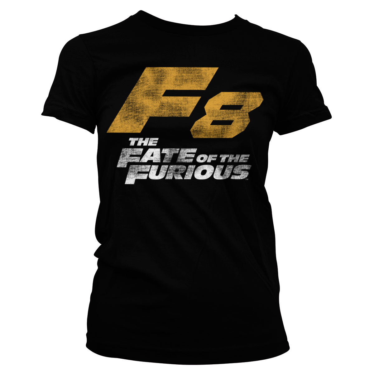 Billede af Fast & Furious, Fast & Furious: F8 Distressed Logo T-Shirt (Kvinder)