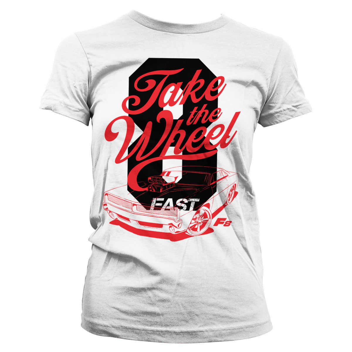 Billede af Fast & Furious, Fast & Furious: F8 - Take The Wheel T-Shirt (Kvinder)
