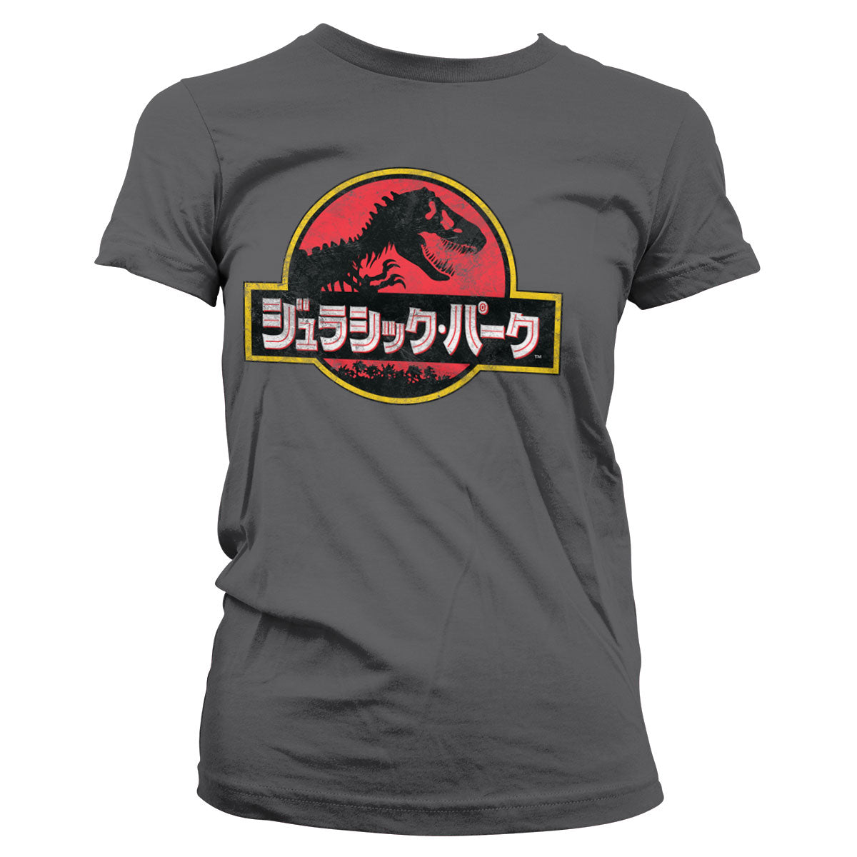 Billede af Jurassic Park, Jurassic Park: Japanese Distressed Logo T-Shirt (Kvinder)