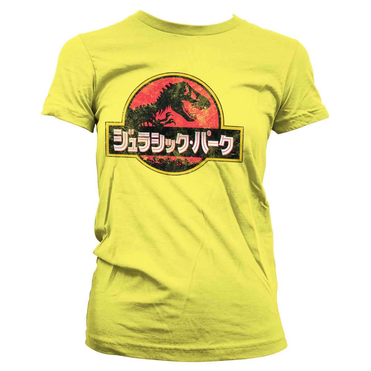 Billede af Jurassic Park, Jurassic Park: Japanese Distressed Logo T-Shirt (Kvinder)