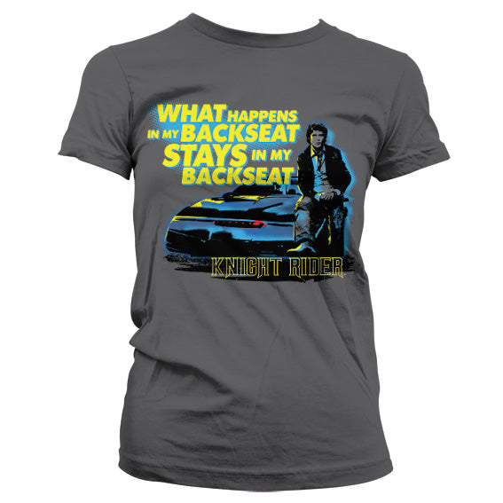 Billede af Knight Rider, Knight Rider: Backseat T-shirt (Kvinder)