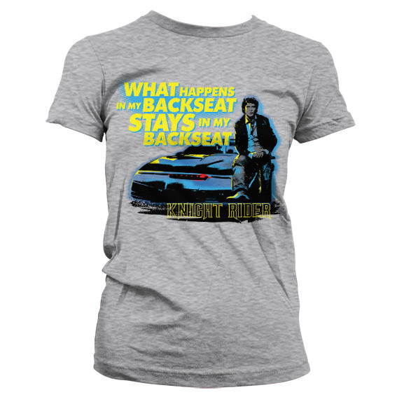 Billede af Knight Rider, Knight Rider: Backseat T-shirt (Kvinder)