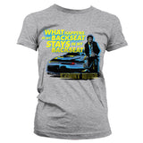 Billede af Knight Rider, Knight Rider: Backseat T-shirt (Kvinder)