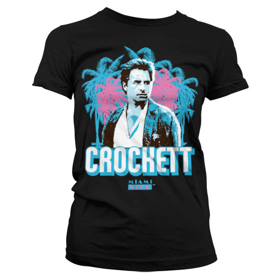 Billede af Miami Vice, Miami Vice: Crockett Palms T-shirt (Kvinder)