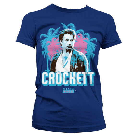 Billede af Miami Vice, Miami Vice: Crockett Palms T-shirt (Kvinder)