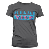 Billede af Miami Vice, Miami Vice: Distressed Logo T-shirt (Kvinder)