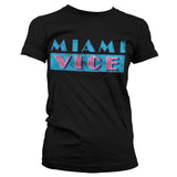 Billede af Miami Vice, Miami Vice: Distressed Logo T-shirt (Kvinder)