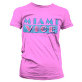 Billede af Miami Vice, Miami Vice: Distressed Logo T-shirt (Kvinder)