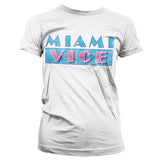 Billede af Miami Vice, Miami Vice: Distressed Logo T-shirt (Kvinder)
