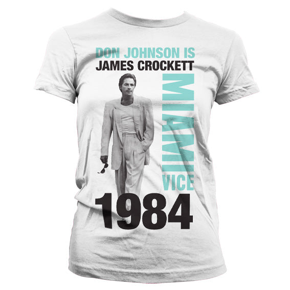 Billede af Miami Vice, Miami Vice: Don Johnson Is Crockett T-shirt (Kvinder)