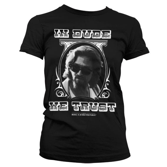 Billede af The Big Lebowski, In Dude We Trust T-shirt (Kvinder)