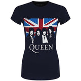 Billede af Queen Union Jack Vintage T-shirt til kvinder