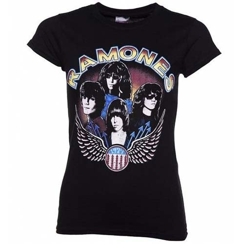 Billede af Ramones Vintage Wings Photo T-shirt til kvinder