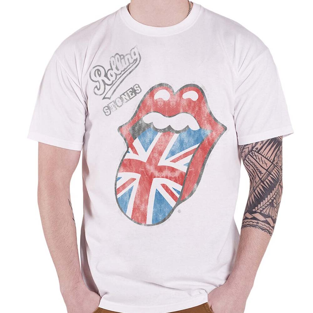 Billede af The Rolling Stones Vintage British Tongue T-shirt white