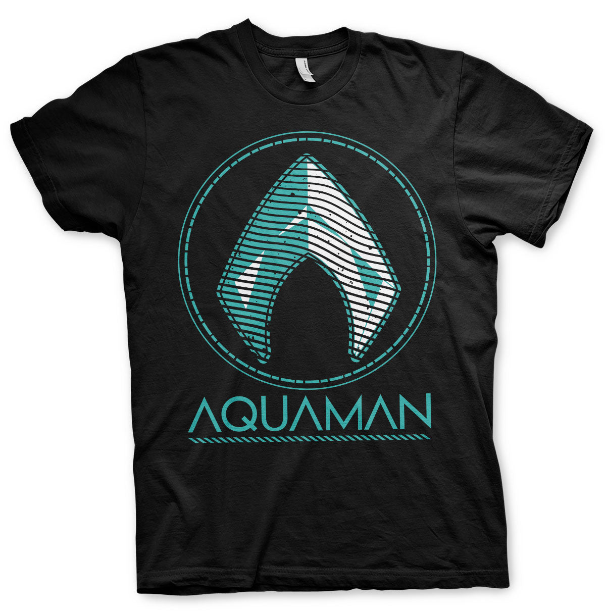 Billede af Aquaman, Aquaman: Distressed Shield T-Shirt