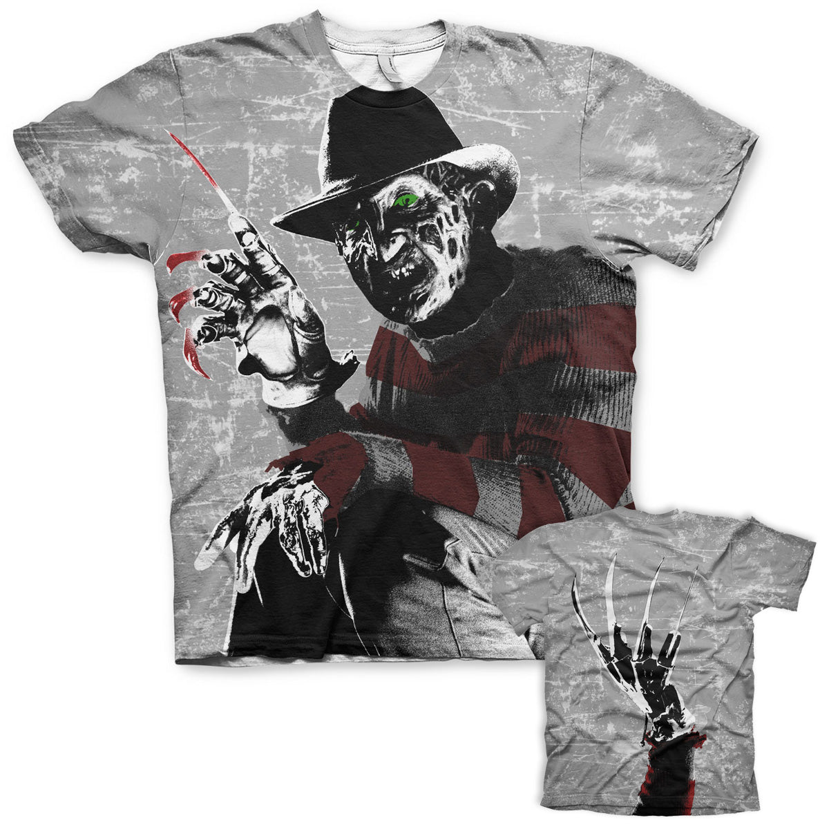 Billede af Freddy Vs Jason, Freddy Vs Jason: Freddy Krueger Allover T-Shirt
