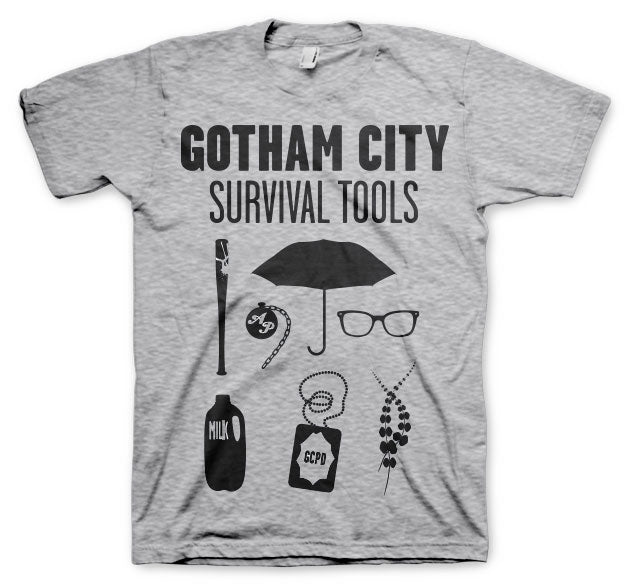 Billede af DC Comics, DC Comics: Gotham Survival Tools T-Shirt