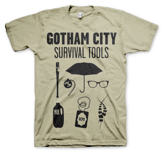 Billede af DC Comics, DC Comics: Gotham Survival Tools T-Shirt