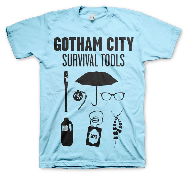 Billede af DC Comics, DC Comics: Gotham Survival Tools T-Shirt