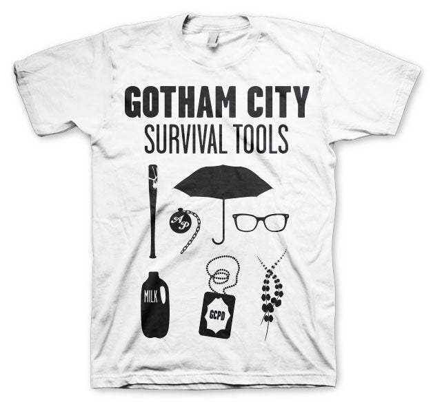 Billede af DC Comics, DC Comics: Gotham Survival Tools T-Shirt