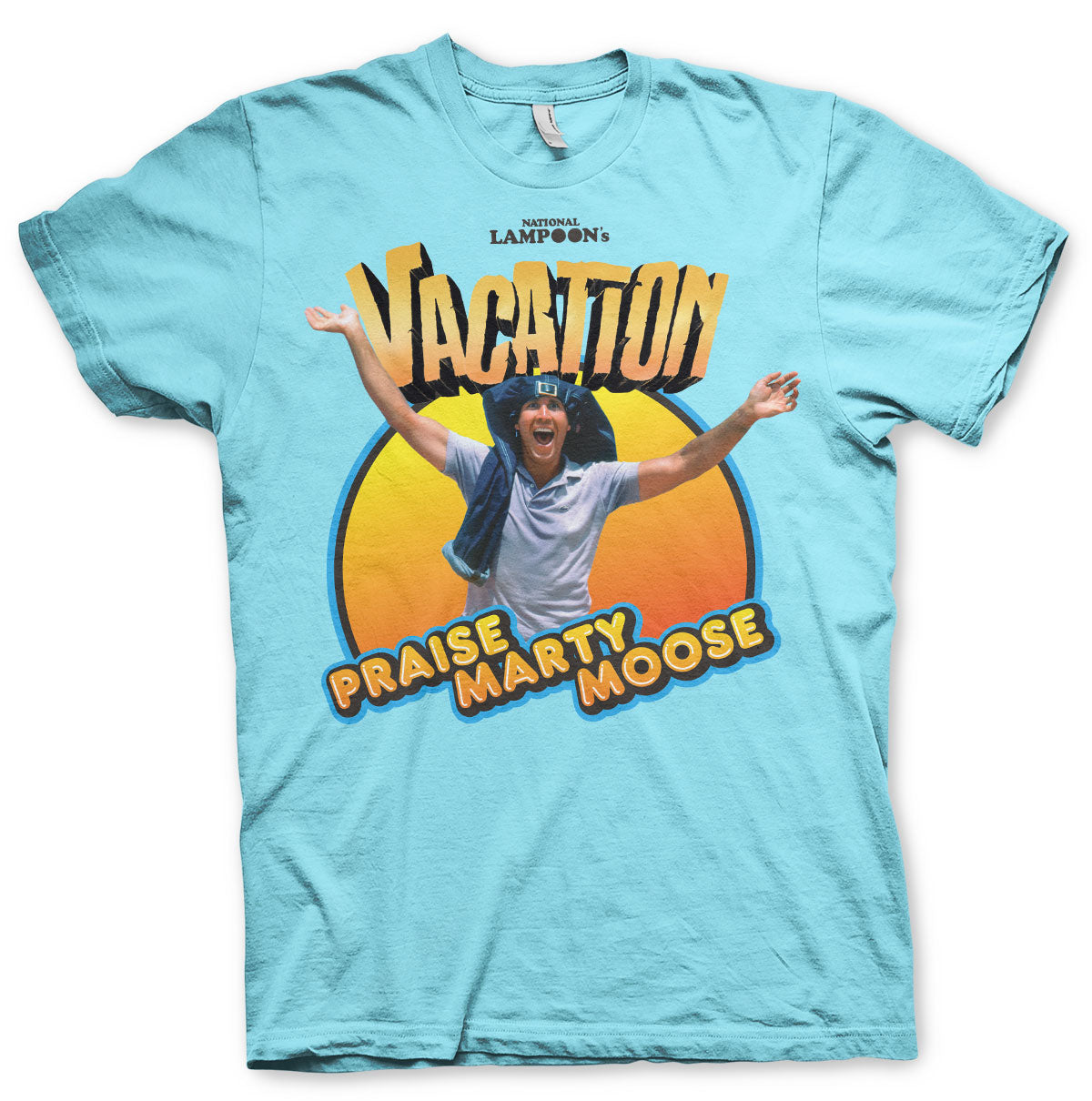 Billede af Fars Fede Ferie, Fars Fede Ferie: Praise Marty Moose T-Shirt