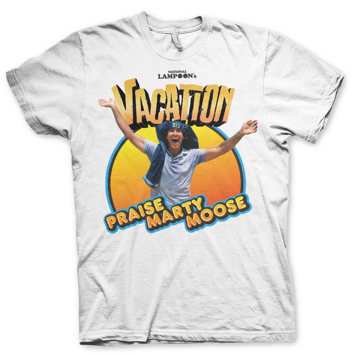 Billede af Fars Fede Ferie, Fars Fede Ferie: Praise Marty Moose T-Shirt