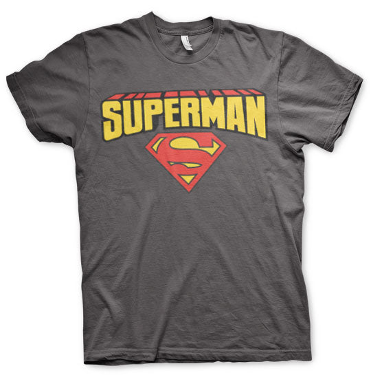 Billede af Superman, Superman: Blockletter Logo T-Shirt