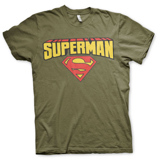 Billede af Superman, Superman: Blockletter Logo T-Shirt