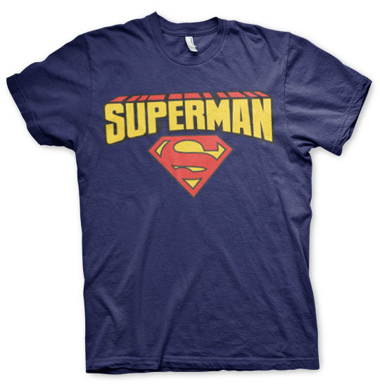 Billede af Superman, Superman: Blockletter Logo T-Shirt