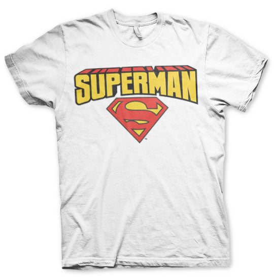 Billede af Superman, Superman: Blockletter Logo T-Shirt