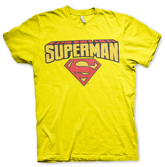 Billede af Superman, Superman: Blockletter Logo T-Shirt