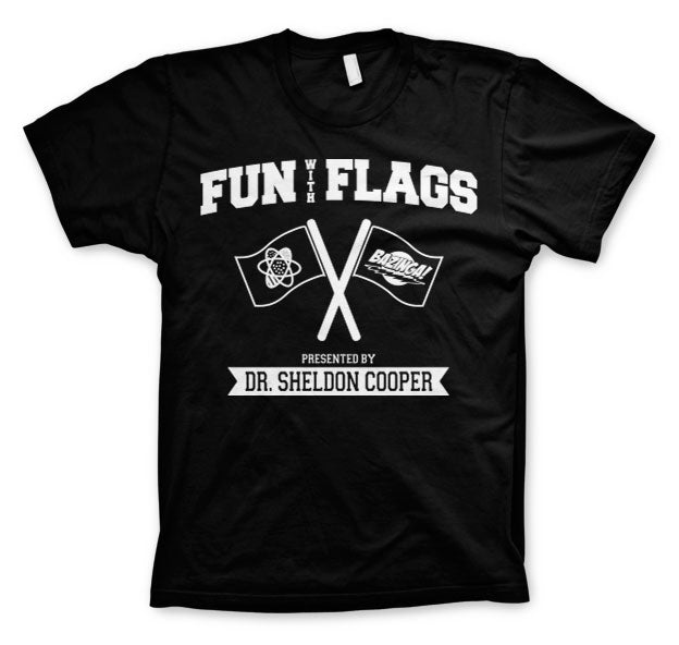 Billede af The Big Bang Theory, Fun With Flags T-Shirt