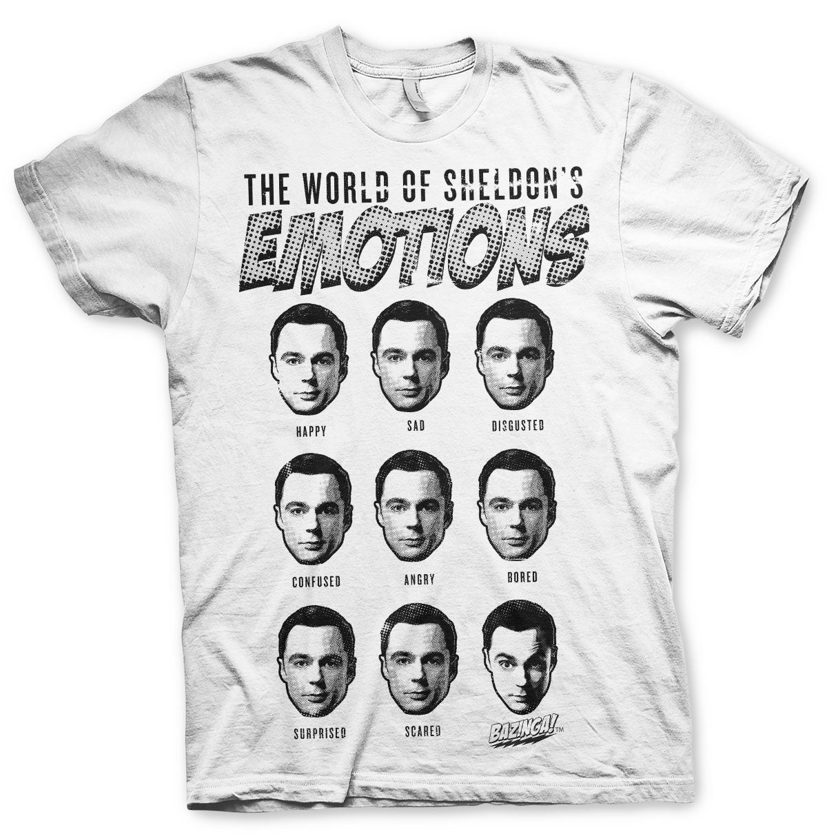 Billede af The Big Bang Theory, Sheldons Emotions T-Shirt