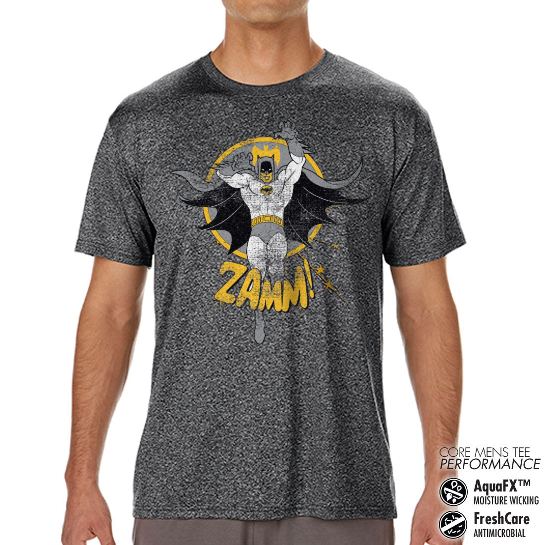 Billede af DC Comics, DC Comics: Batman Retro - Batman Zamm! Performance Mens T-Shirt