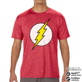Billede af DC Comics, DC Comics: The Flash Emblem Performance Mens T-Shirt