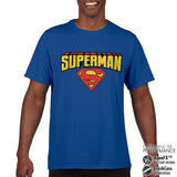 Billede af Superman, Superman: Blockletter Logo Performance Mens T-Shirt