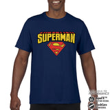 Billede af Superman, Superman: Blockletter Logo Performance Mens T-Shirt