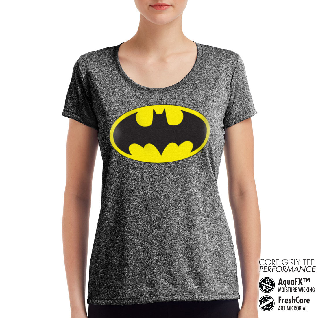 Billede af DC Comics, DC Comics: Batman Signal Performance T-Shirt (Kvinder)