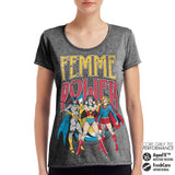 Billede af DC Comics, DC Comics: Femme Power Performance T-Shirt (Kvinder)
