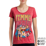 Billede af DC Comics, DC Comics: Femme Power Performance T-Shirt (Kvinder)