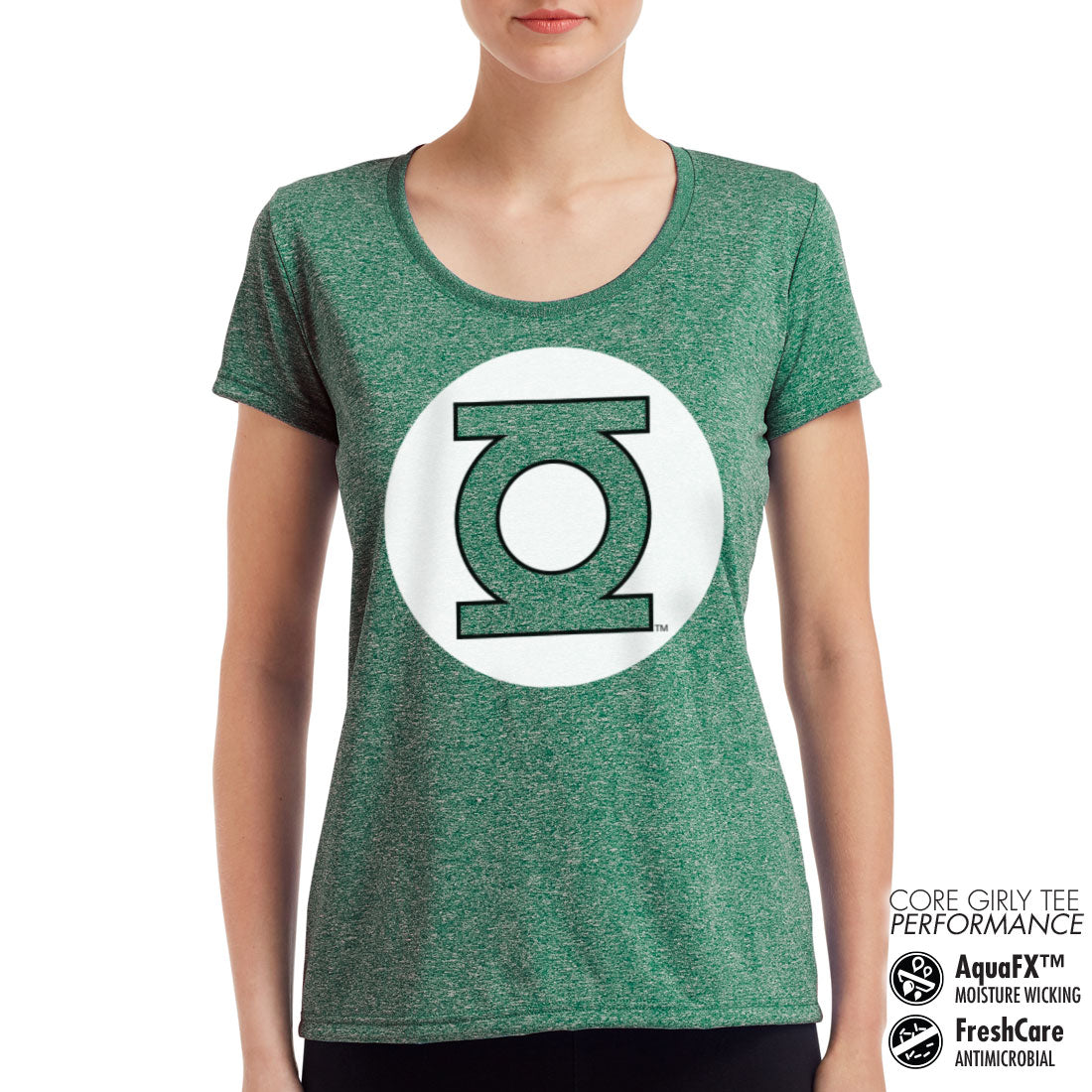 Billede af Green Lantern, Green Lantern: Logo Performance T-Shirt (Kvinder)