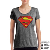 Billede af Superman, Superman: Shield Performance T-Shirt (Kvinder)