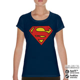 Billede af Superman, Superman: Shield Performance T-Shirt (Kvinder)