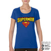 Billede af Superman, Superman: Blockletter Logo Performance T-Shirt (Kvinder)