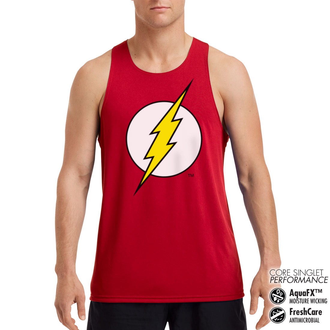 Billede af DC Comics, DC Comics: The Flash Emblem Performance Singlet