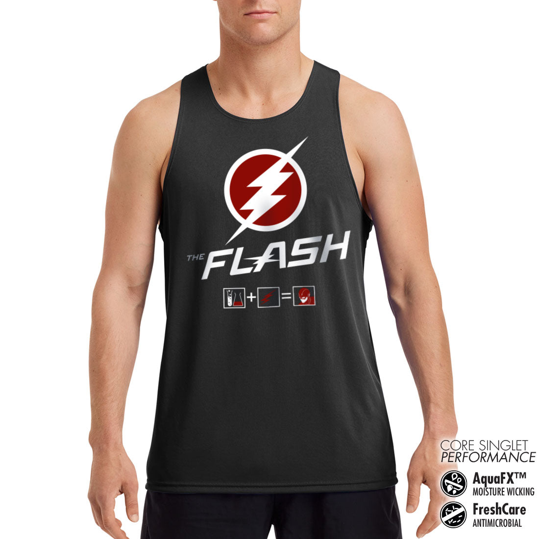 Billede af DC Comics, DC Comics: The Flash Riddle Performance Singlet