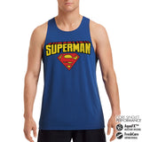 Billede af Superman, Superman: Blockletter Logo Performance Singlet